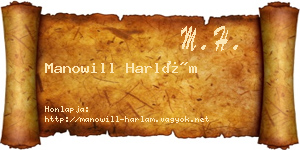 Manowill Harlám névjegykártya